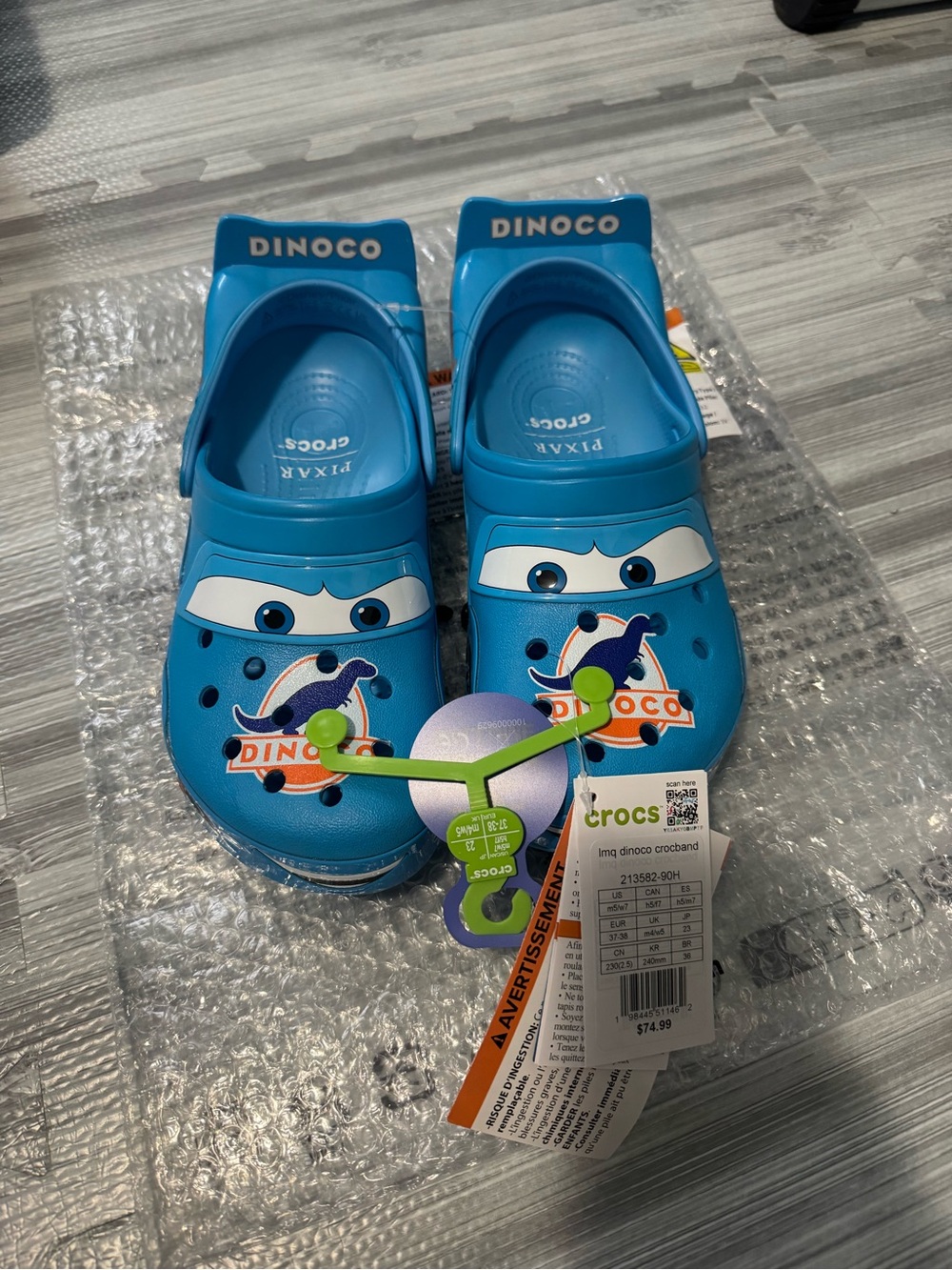 Crocs Lightning McQueen Dinoco Blue